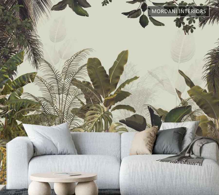 TREE LEAVES TROPICAL WALL MURALS _ I